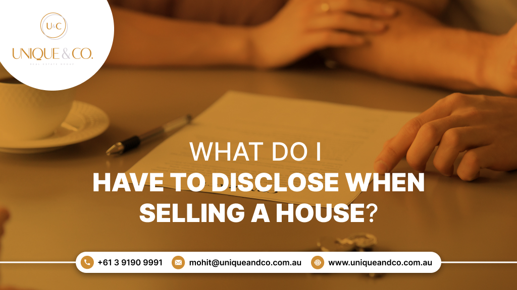 What do I have to disclose when selling a house?